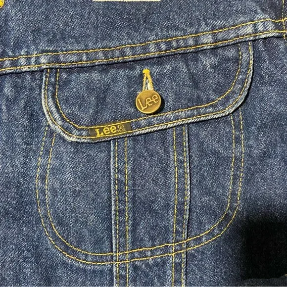Vintage LEE Storm Rider Denim Blanket Lined Trucker Jacket Size 44 / L - Picture 4 of 16